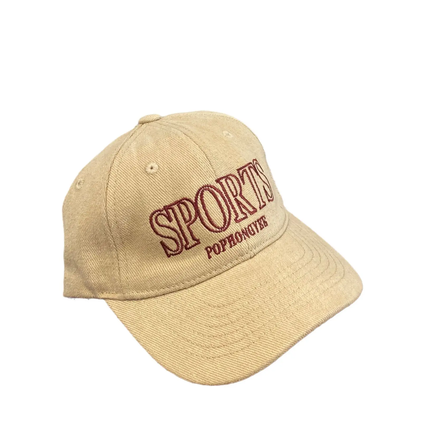 Children's Sporty Cap Green Beige Baseball Cap - Image 6