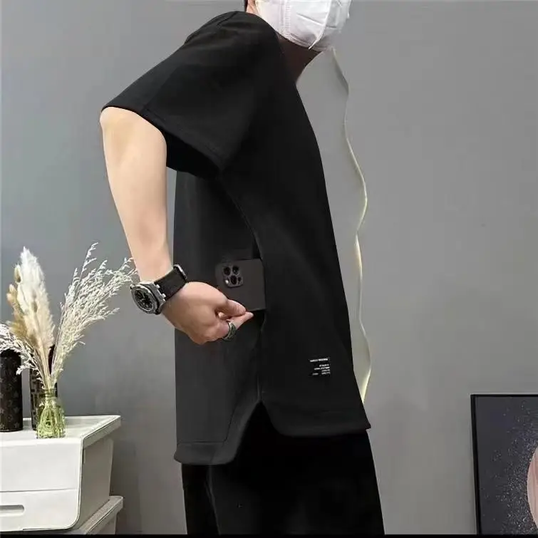 Men's White Half Sleeve T-Shirt Cool Breathable Summer Wear