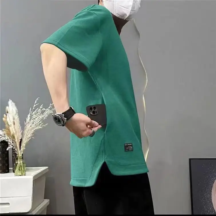 Men's White Half Sleeve T-Shirt Cool Breathable Summer Wear — feature 3