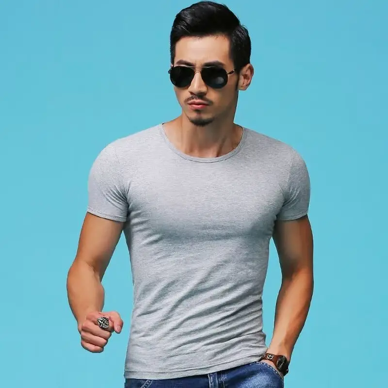 Men's White Half Sleeve T-Shirt Cool Breathable Summer Wear