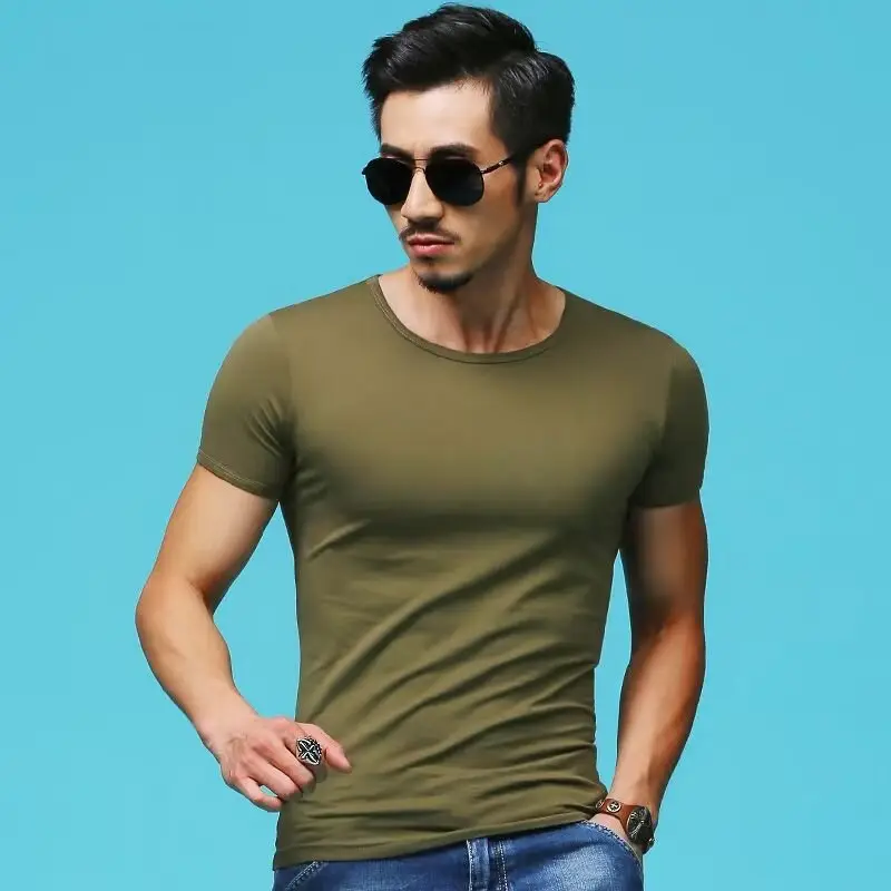 Men's White Half Sleeve T-Shirt Cool Breathable Summer Wear