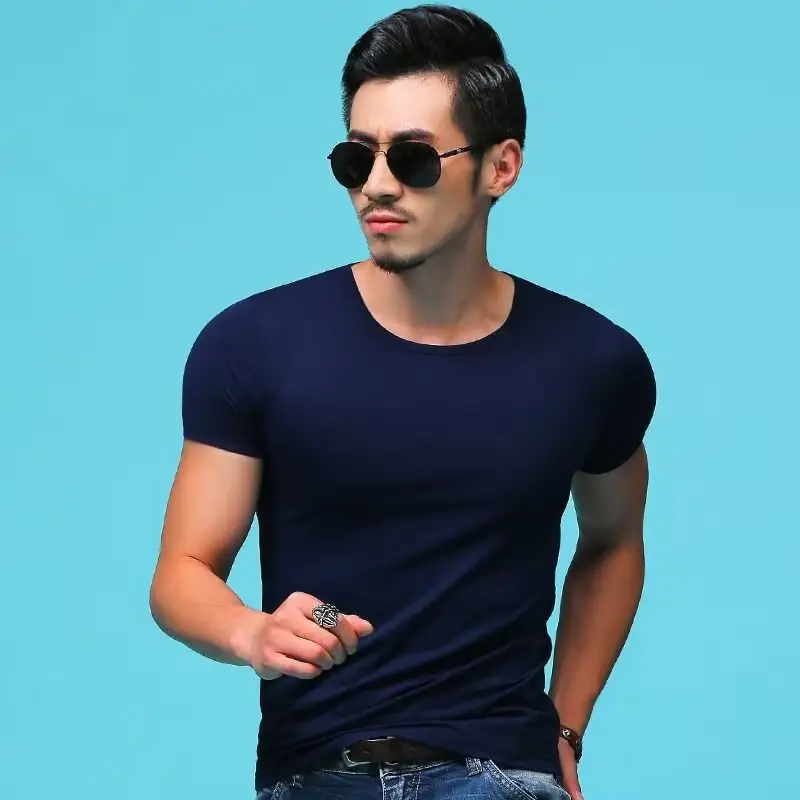 Men's White Half Sleeve T-Shirt Cool Breathable Summer Wear