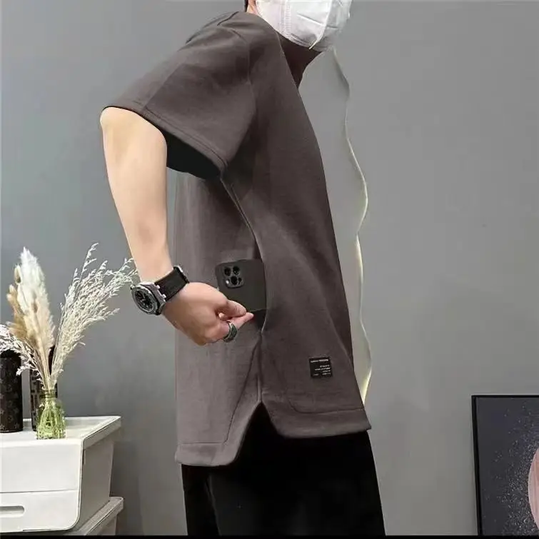Men's White Half Sleeve T-Shirt Cool Breathable Summer Wear