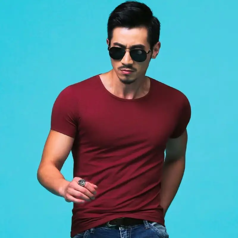 Men's White Half Sleeve T-Shirt Cool Breathable Summer Wear