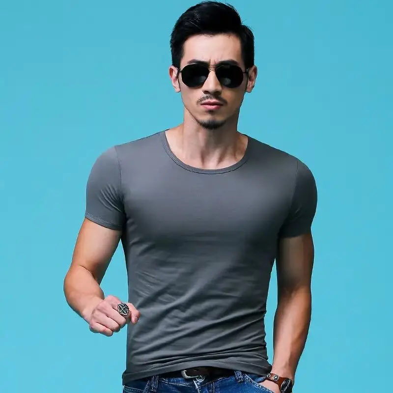 Men's White Half Sleeve T-Shirt Cool Breathable Summer Wear