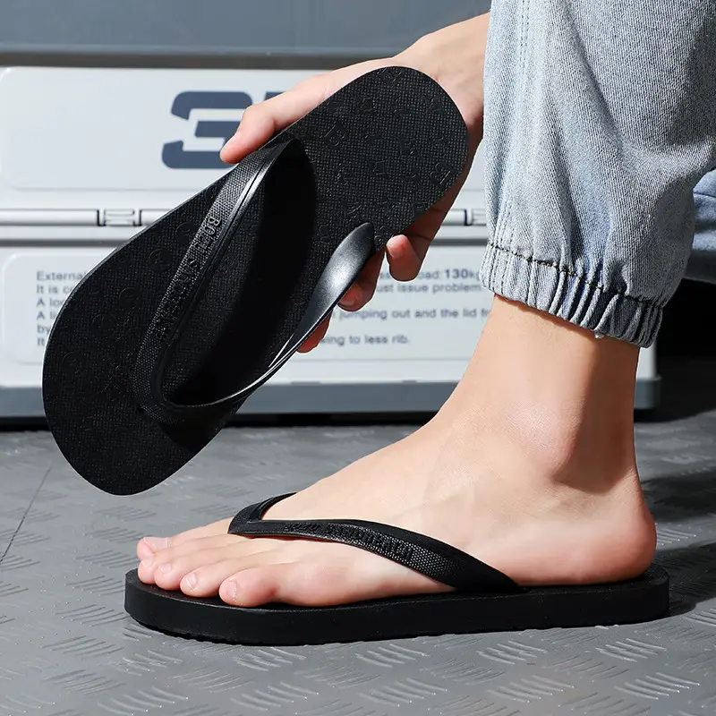Men Korean Style Flip Flops Blue Non-Slip Casual Summer - Image 5
