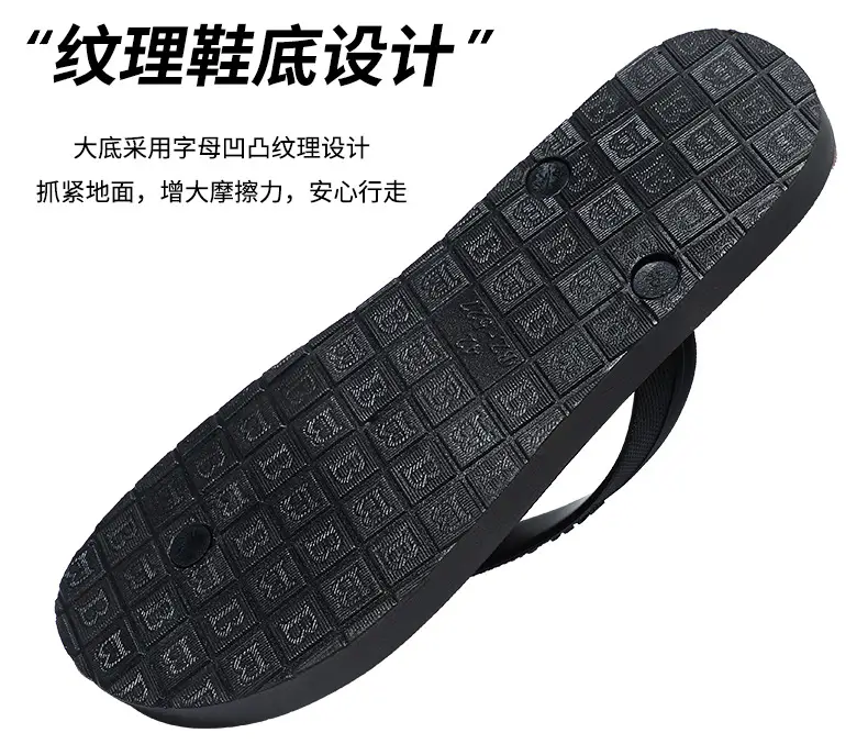 Men Korean Style Flip Flops Blue Non-Slip Casual Summer — feature 4