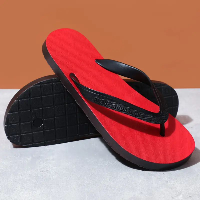 Men Korean Style Flip Flops Blue Non-Slip Casual Summer - Image 3