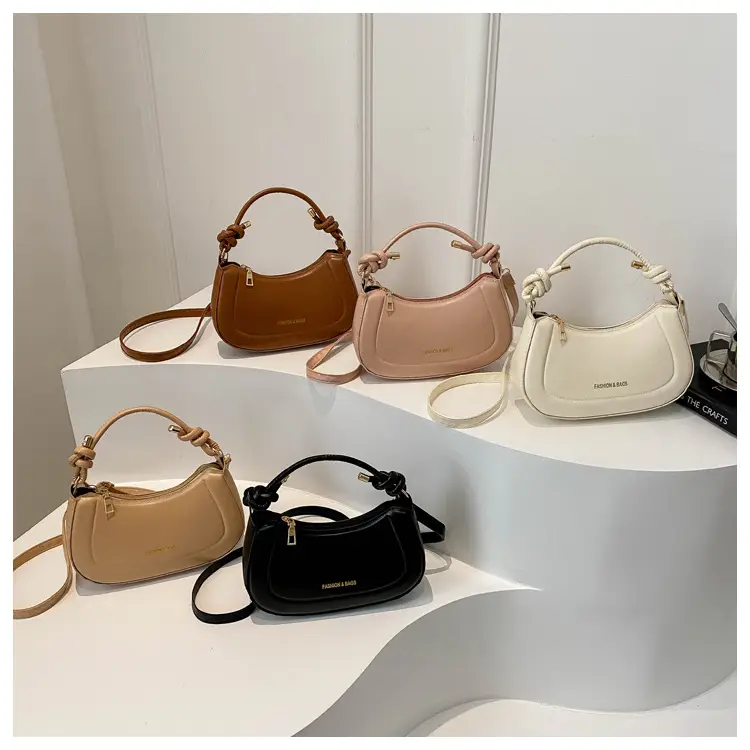 Pink Leather Shoulder Crossbody Bag for Women