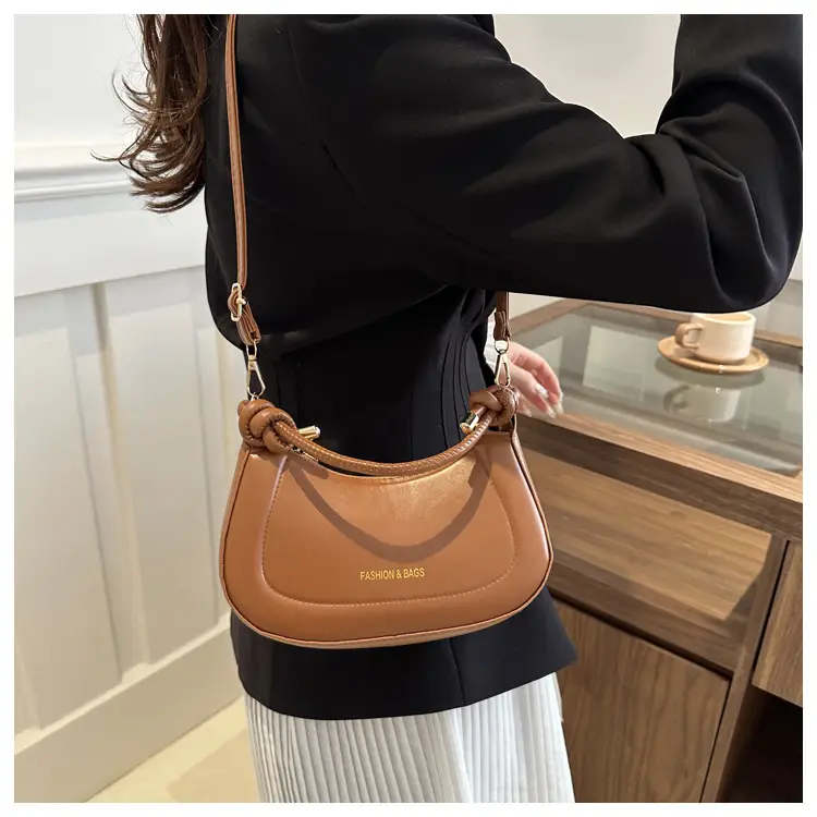 Pink Leather Shoulder Crossbody Bag for Women