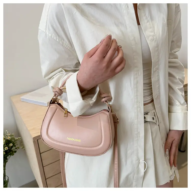 Pink Leather Shoulder Crossbody Bag for Women — feature 19