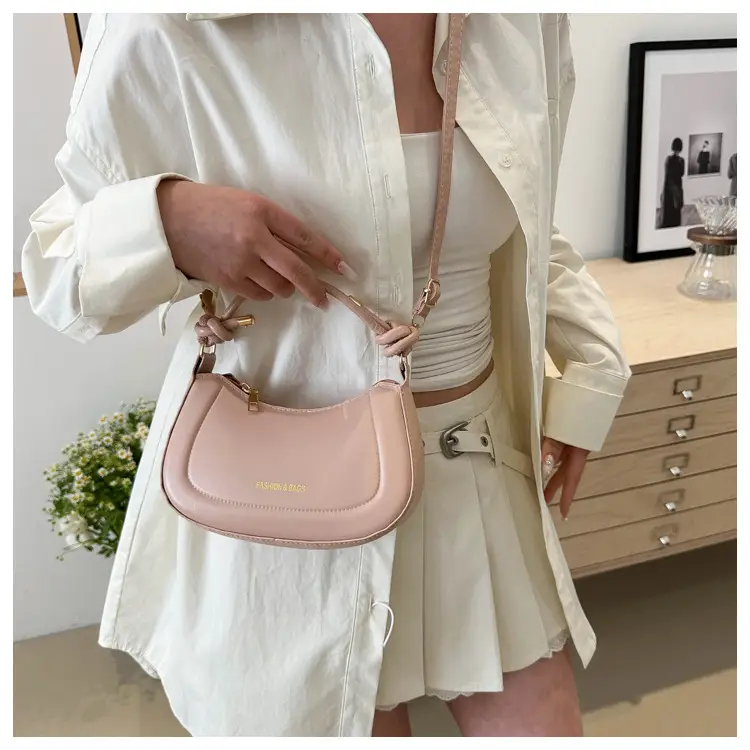 Pink Leather Shoulder Crossbody Bag for Women — feature 21