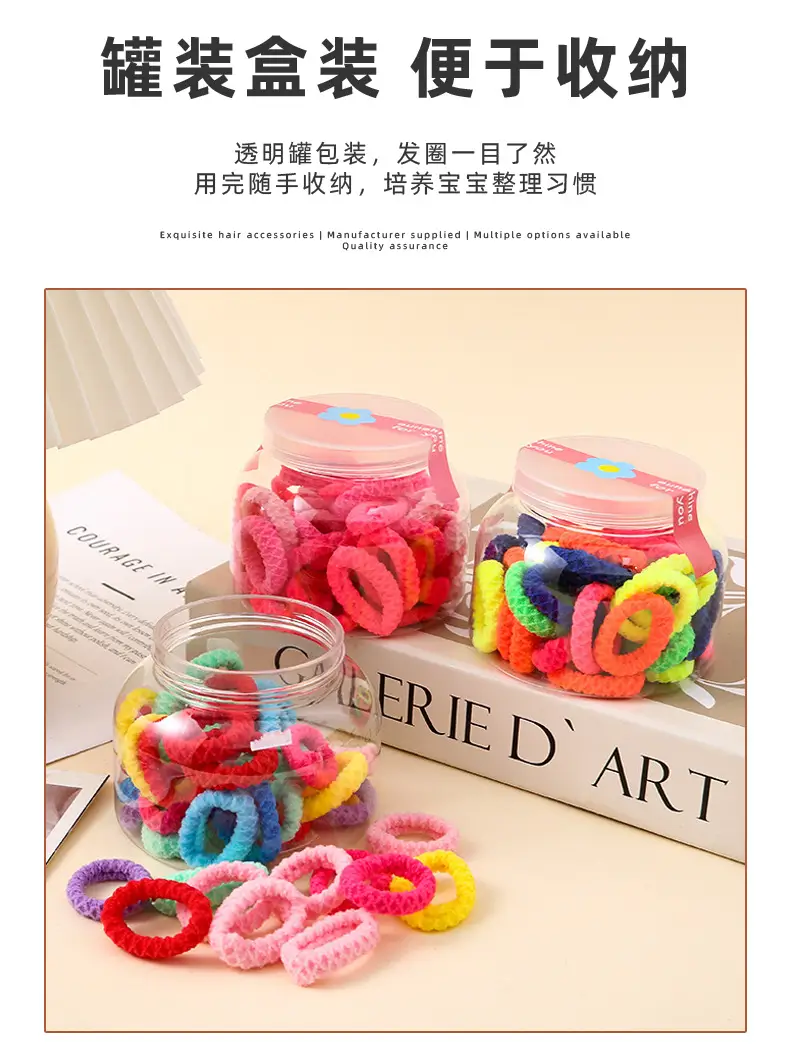 Children's Hair Rings Large Elastic Rubber Tendon — feature 12