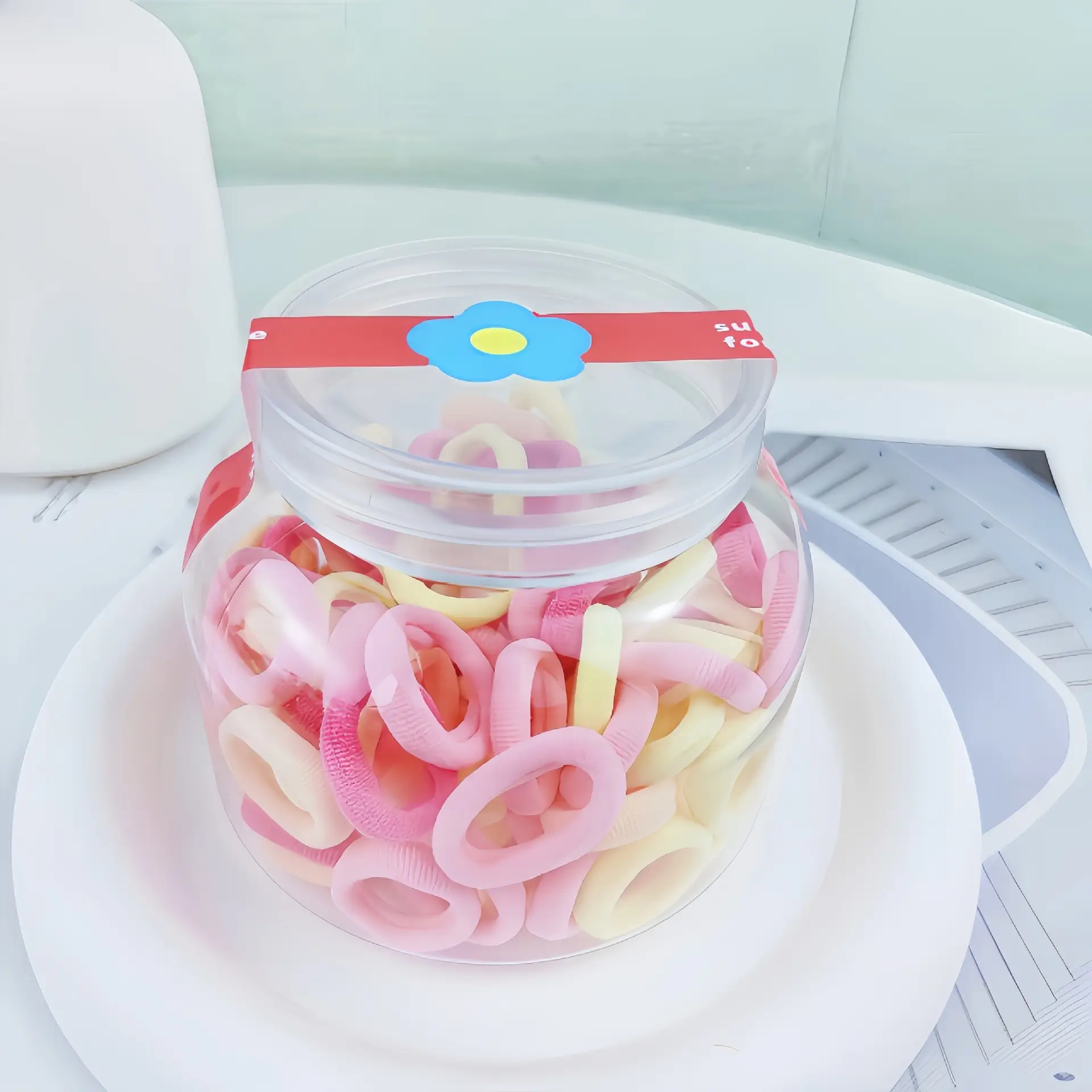 Children's Hair Rings Large Elastic Rubber Tendon - Image 5