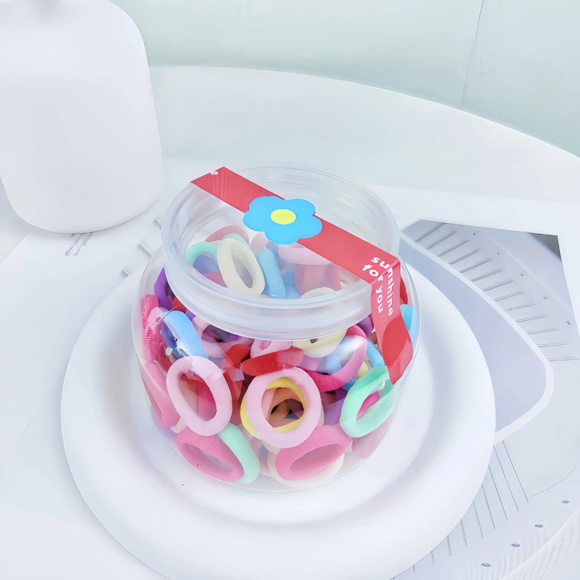 Children's Hair Rings Large Elastic Rubber Tendon - Image 6