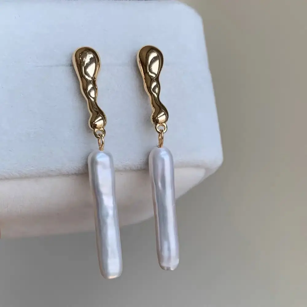 Long Elegant Pearl Earrings for Women - Image 4