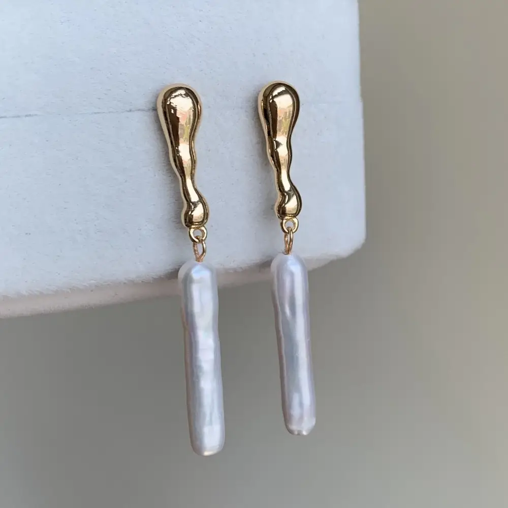 Long Elegant Pearl Earrings for Women - Image 5