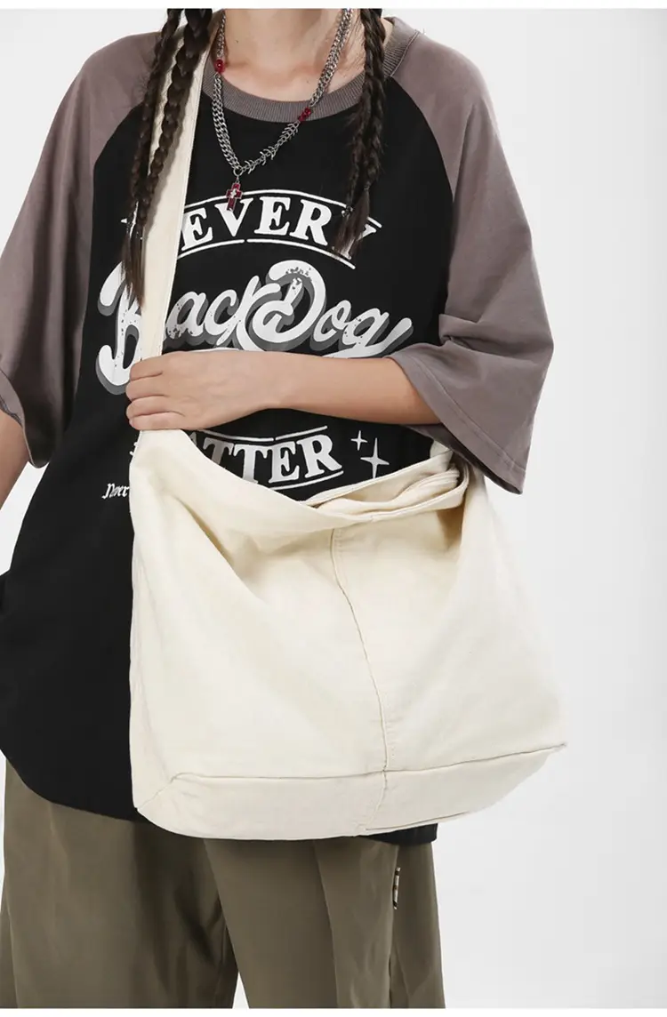 2024 Crossbody Bag for Men Women Ins Harajuku Canvas Shoulder — feature 10