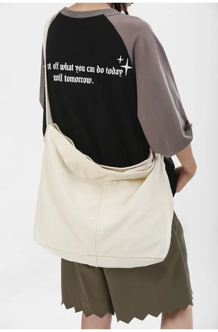2024 Crossbody Bag for Men Women Ins Harajuku Canvas Shoulder — feature 12