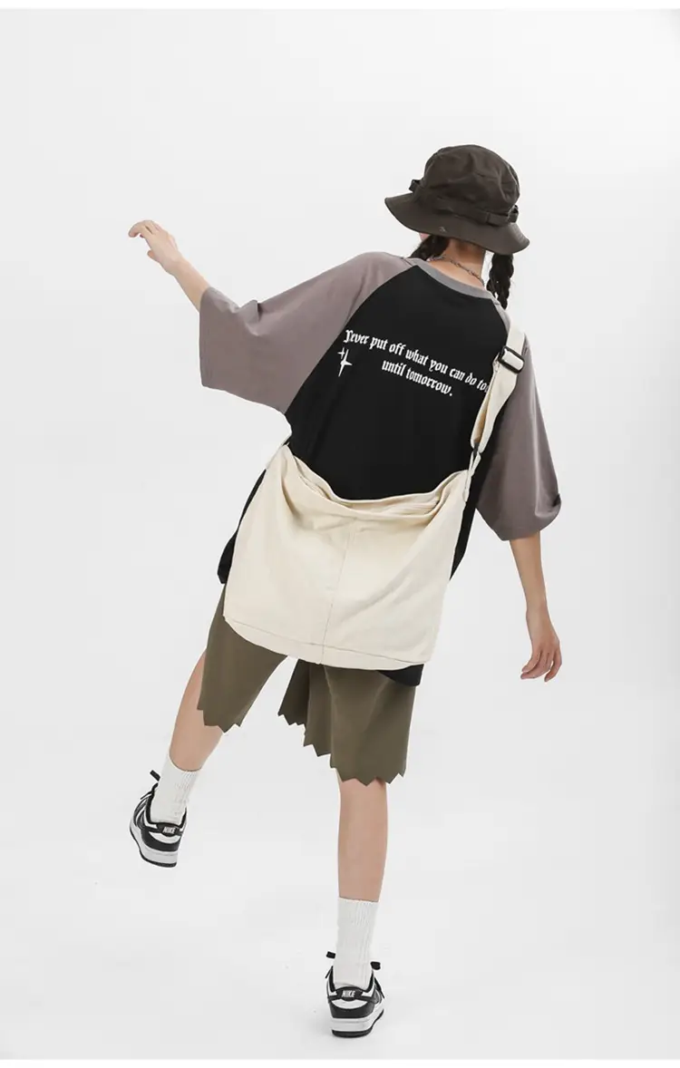 2024 Crossbody Bag for Men Women Ins Harajuku Canvas Shoulder — feature 13