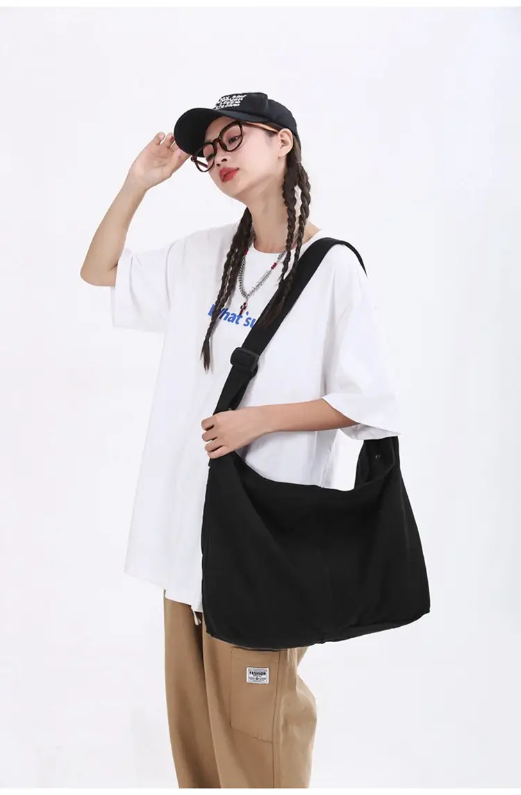 2024 Crossbody Bag for Men Women Ins Harajuku Canvas Shoulder — feature 15