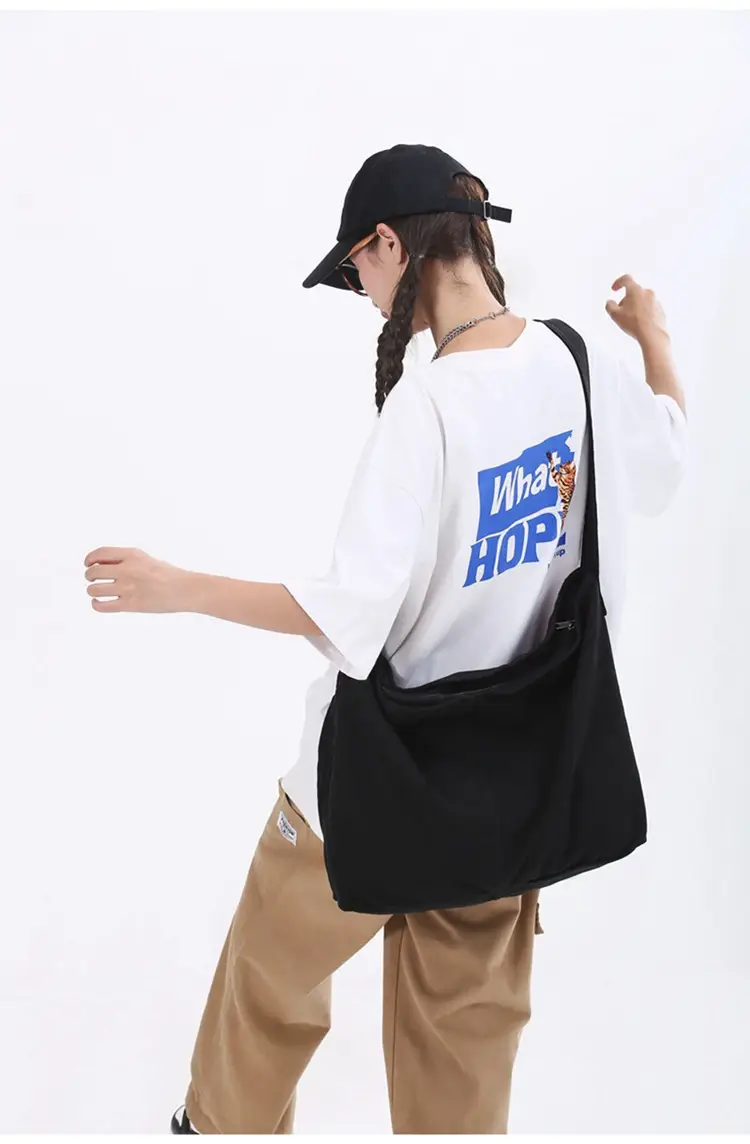 2024 Crossbody Bag for Men Women Ins Harajuku Canvas Shoulder — feature 16