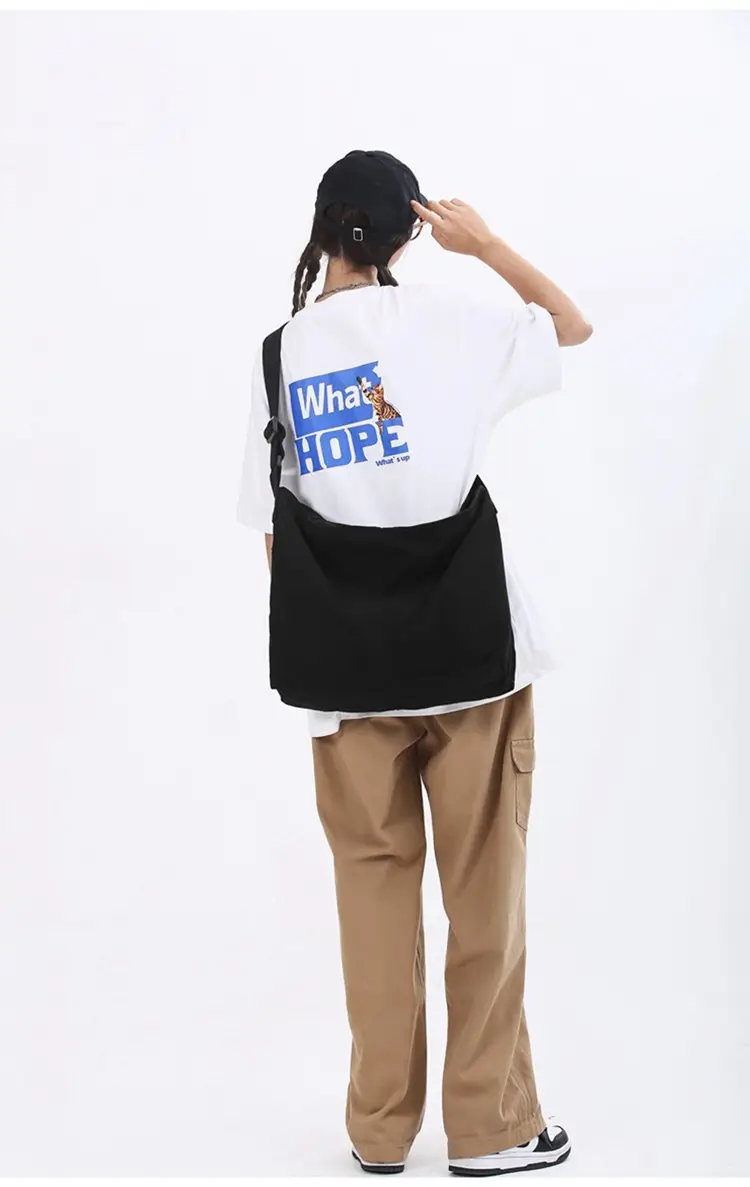 2024 Crossbody Bag for Men Women Ins Harajuku Canvas Shoulder — feature 18