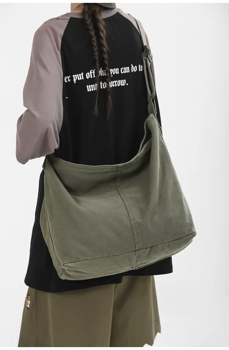 2024 Crossbody Bag for Men Women Ins Harajuku Canvas Shoulder — feature 23