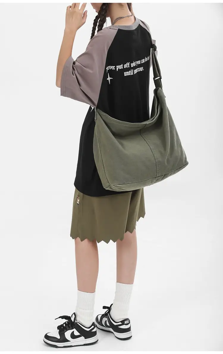 2024 Crossbody Bag for Men Women Ins Harajuku Canvas Shoulder — feature 24
