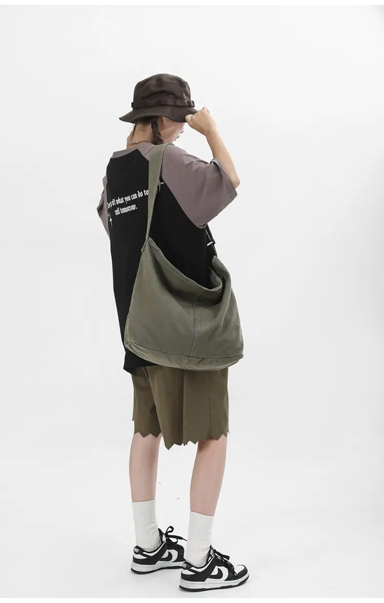 2024 Crossbody Bag for Men Women Ins Harajuku Canvas Shoulder — feature 26