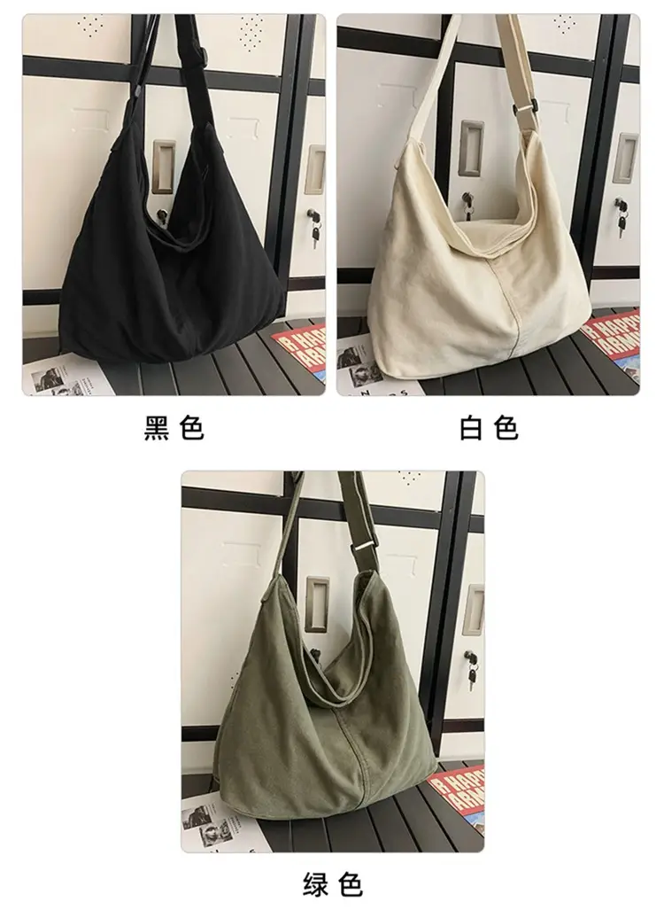 2024 Crossbody Bag for Men Women Ins Harajuku Canvas Shoulder — feature 7