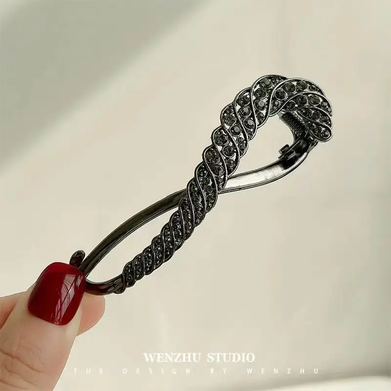 Suzuki Orchid Tassel Hair Clip Pearl Diamond Clip - Image 9