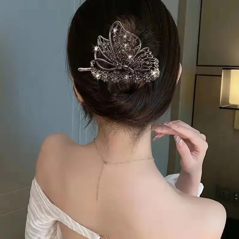 Suzuki Orchid Tassel Hair Clip Pearl Diamond Clip - Image 17