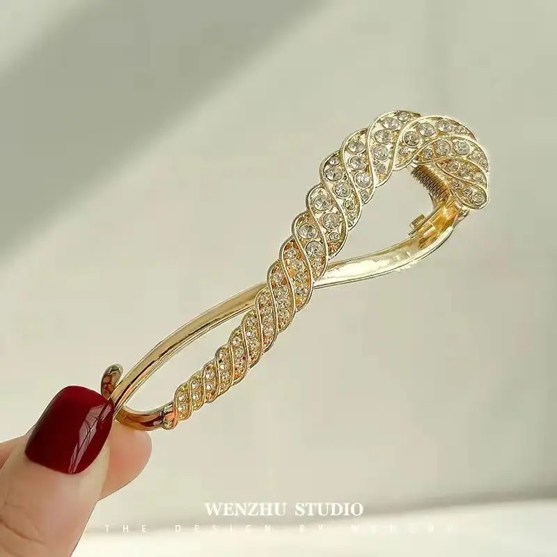 Suzuki Orchid Tassel Hair Clip Pearl Diamond Clip - Image 8