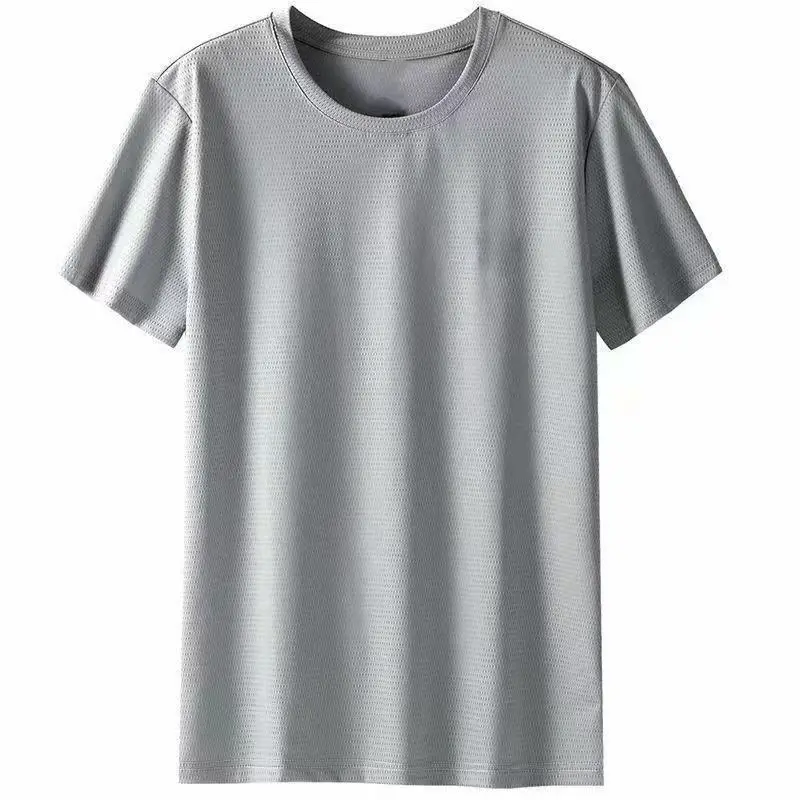 Men Black Cotton T-Shirt Short Sleeve Loose Fit