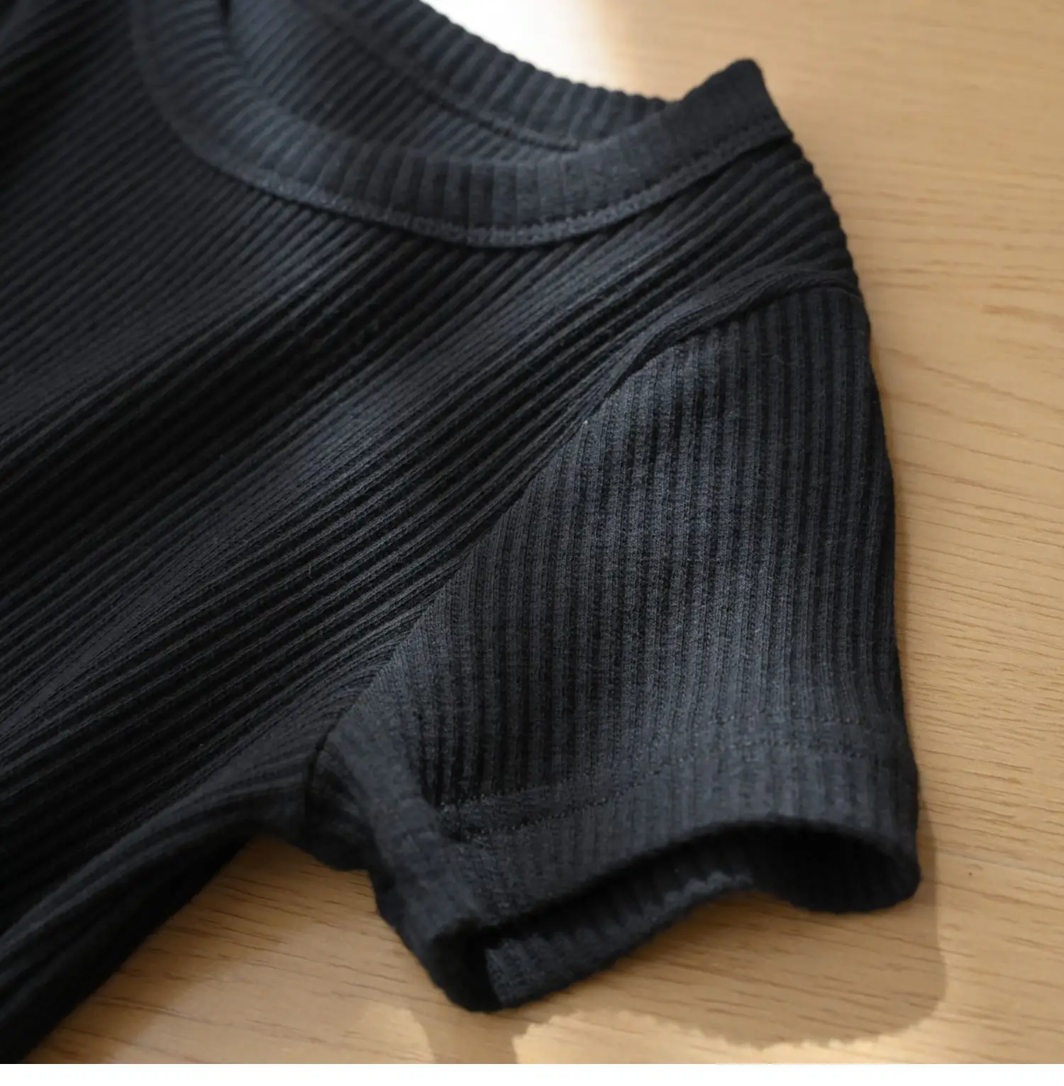 Children Cotton Pit-strip T-shirt Round Neck Short Sleeve Summer Wear — feature 11