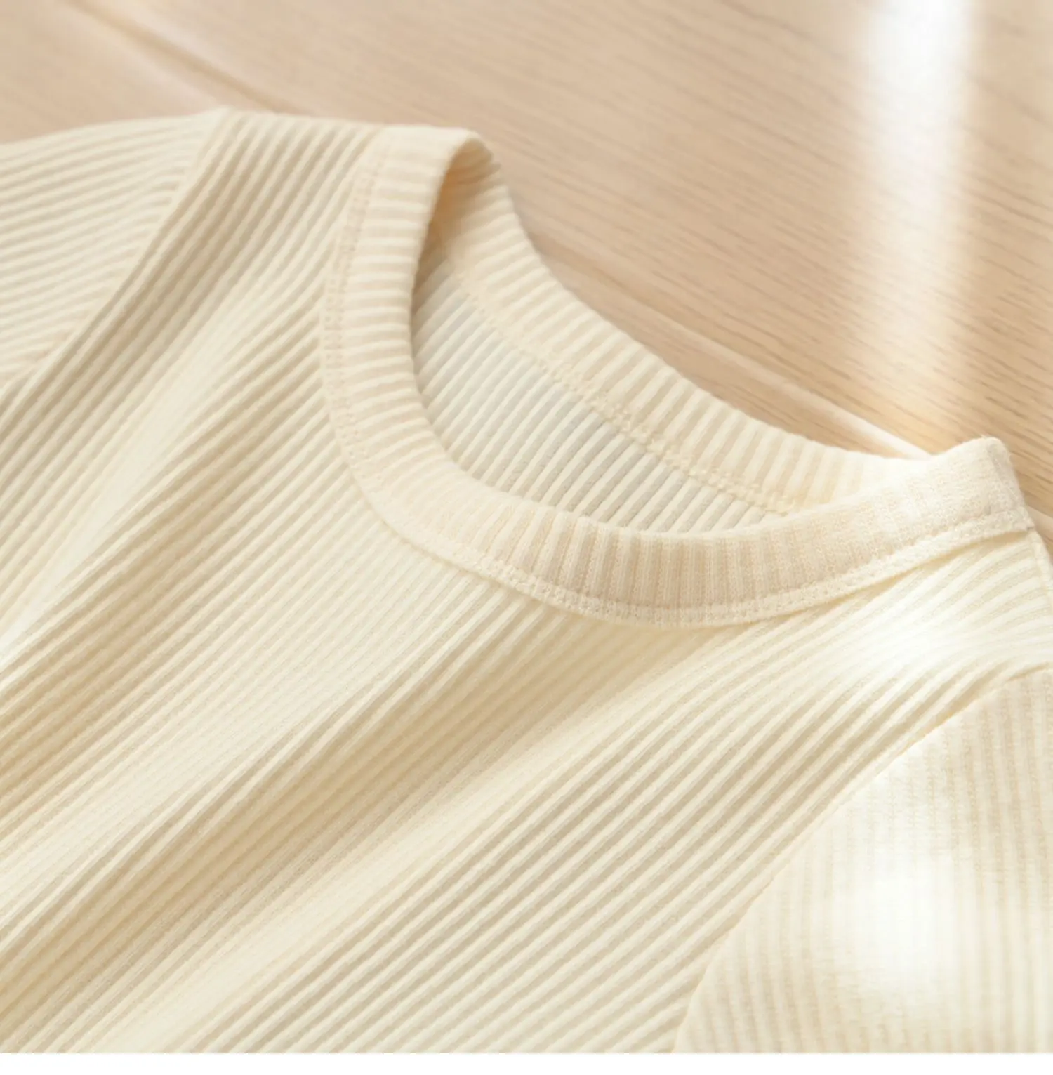 Children Cotton Pit-strip T-shirt Round Neck Short Sleeve Summer Wear — feature 30