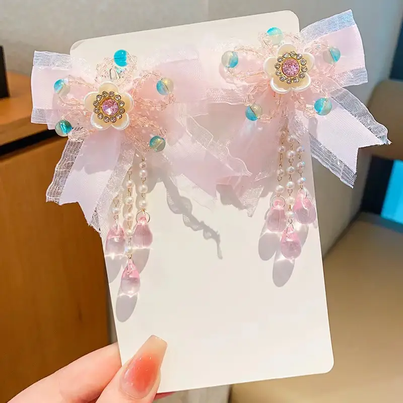 Sweet Fairy Flower Hairpin for Girls Antique Style Clip - Image 12