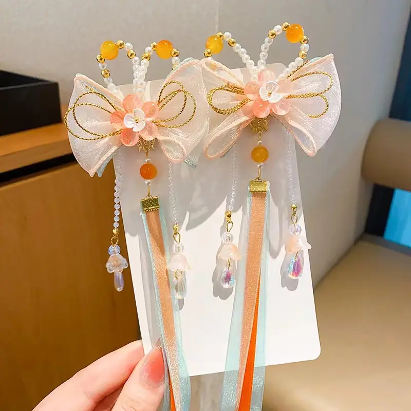 Sweet Fairy Flower Hairpin for Girls Antique Style Clip - Image 13