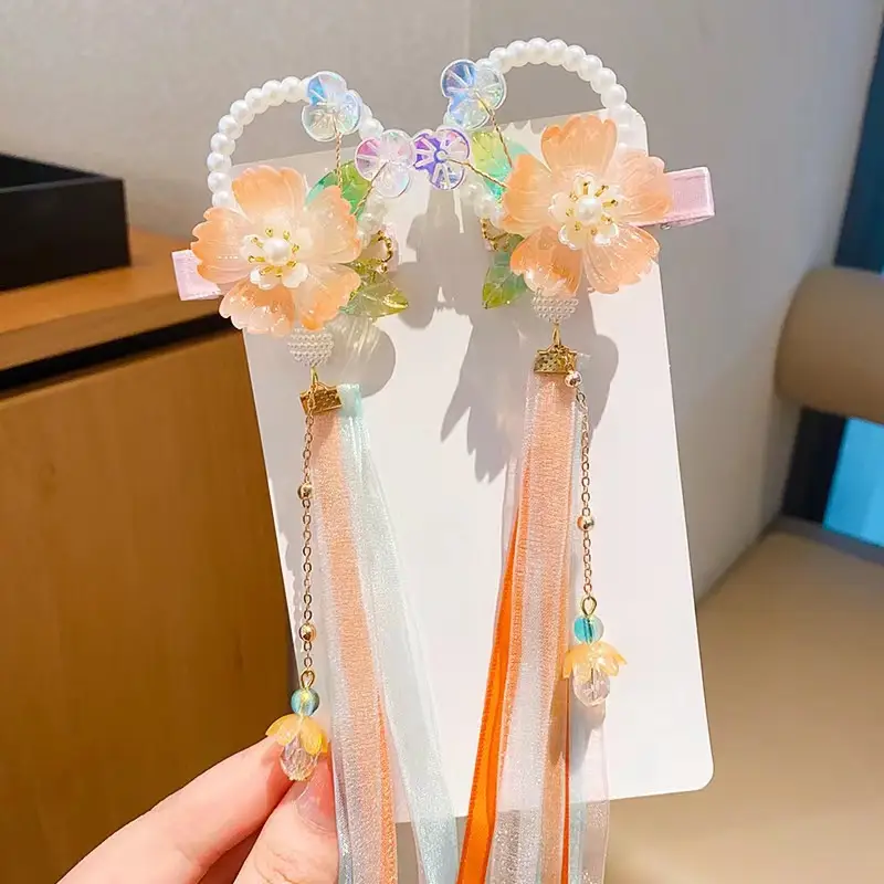 Sweet Fairy Flower Hairpin for Girls Antique Style Clip - Image 17