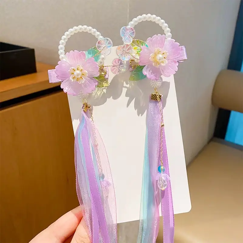 Sweet Fairy Flower Hairpin for Girls Antique Style Clip - Image 19