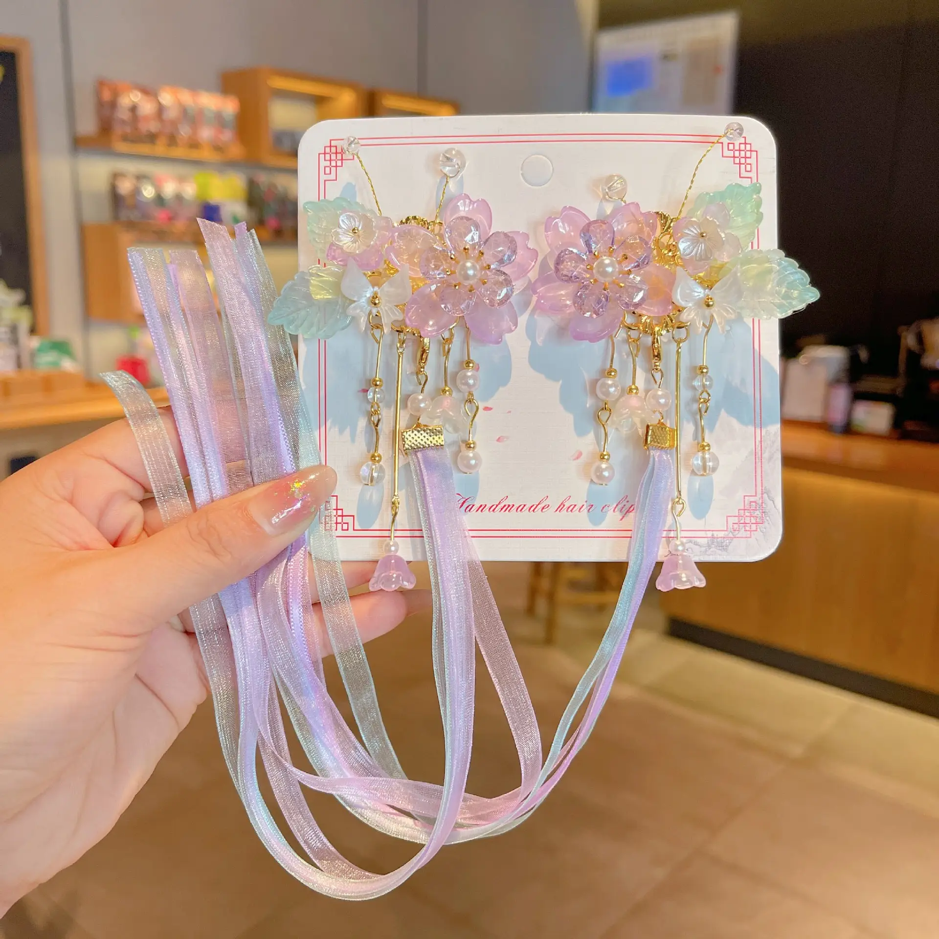 Sweet Fairy Flower Hairpin for Girls Antique Style Clip - Image 22