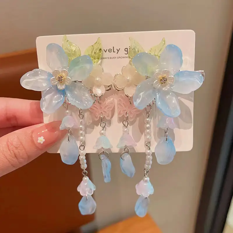 Sweet Fairy Flower Hairpin for Girls Antique Style Clip - Image 6