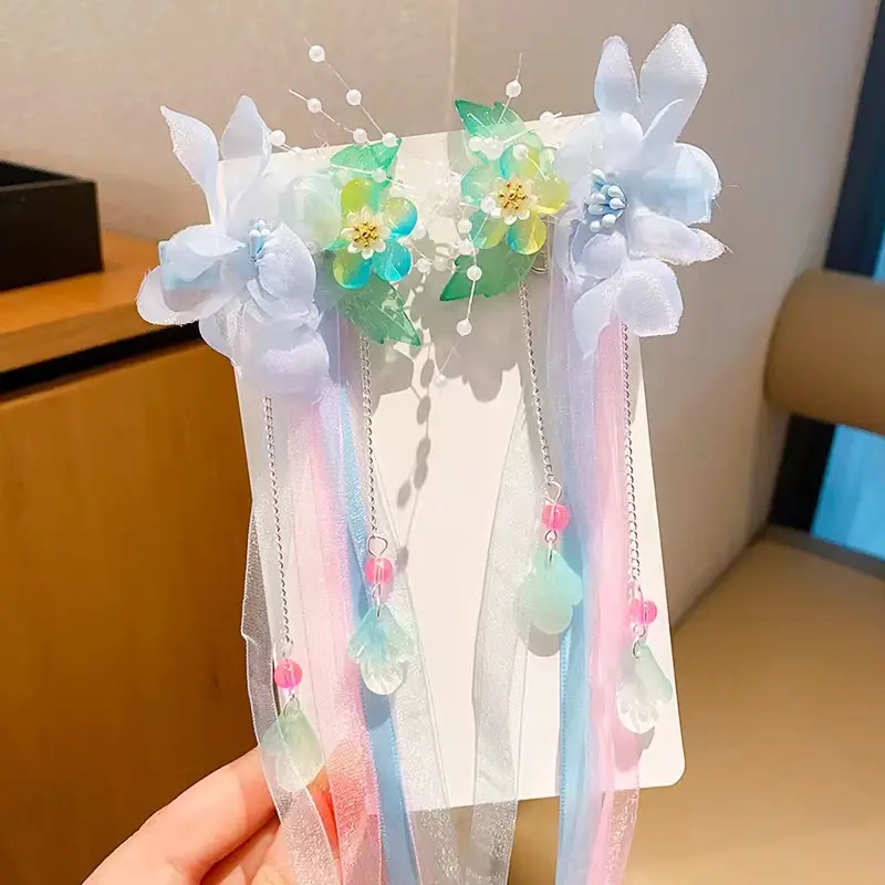 Sweet Fairy Flower Hairpin for Girls Antique Style Clip - Image 8