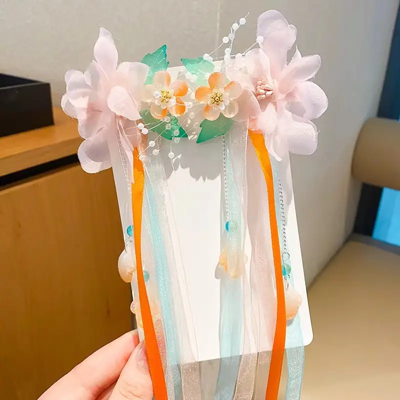 Sweet Fairy Flower Hairpin for Girls Antique Style Clip - Image 9