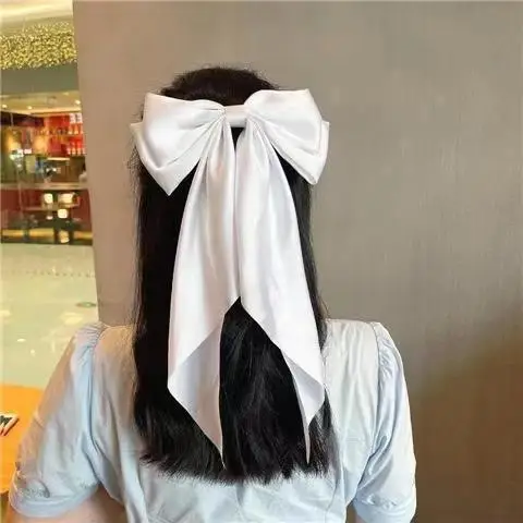 Satin Long Bow Hairpin for Women