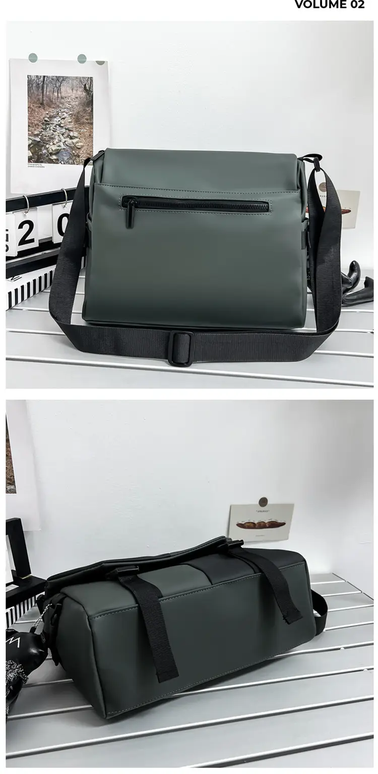 Black Satchel Crossbody Bag for Men Women — feature 48