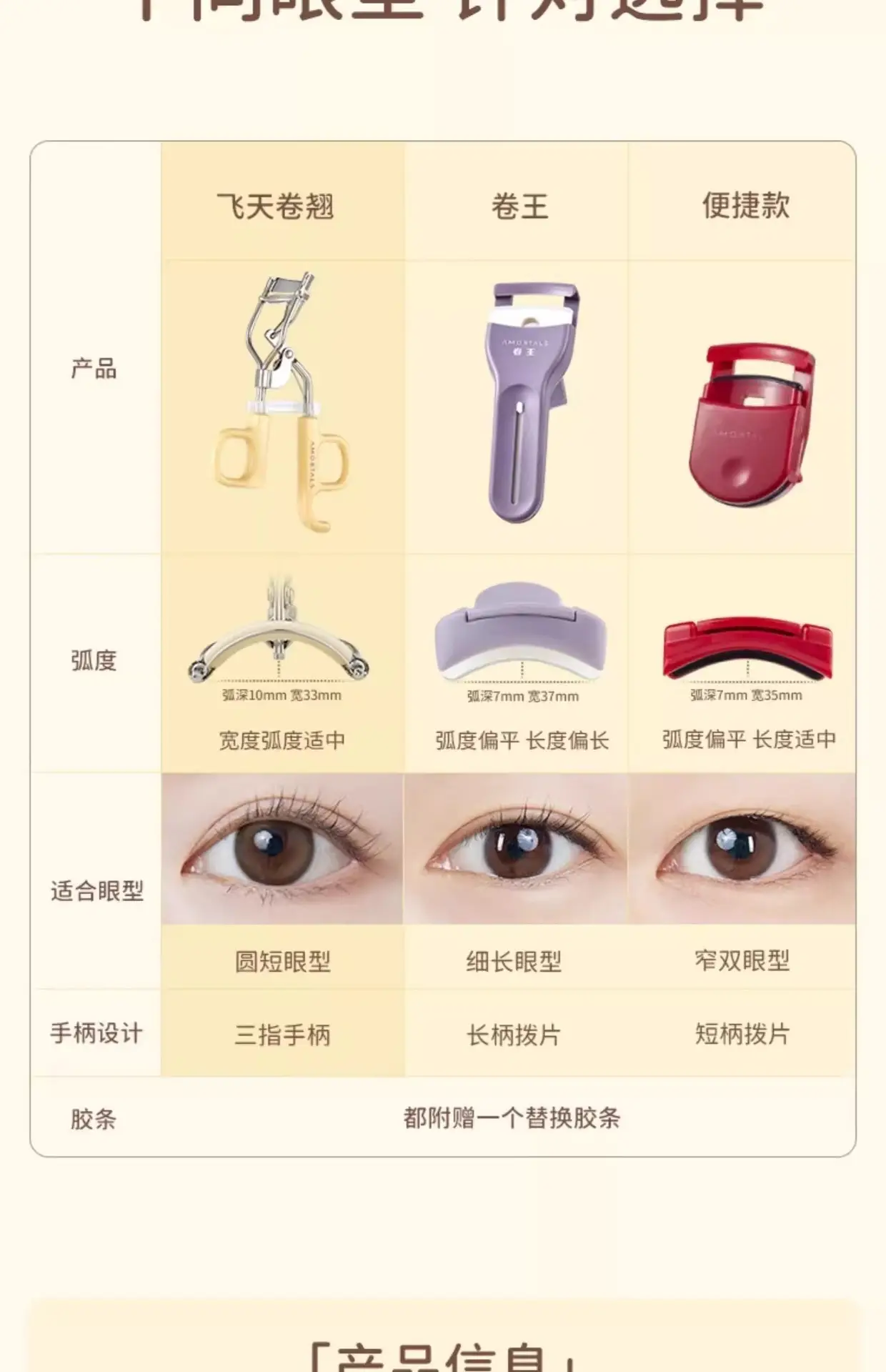 Ermu Grape Eyelash Curler with Wide Comb Red — feature 10