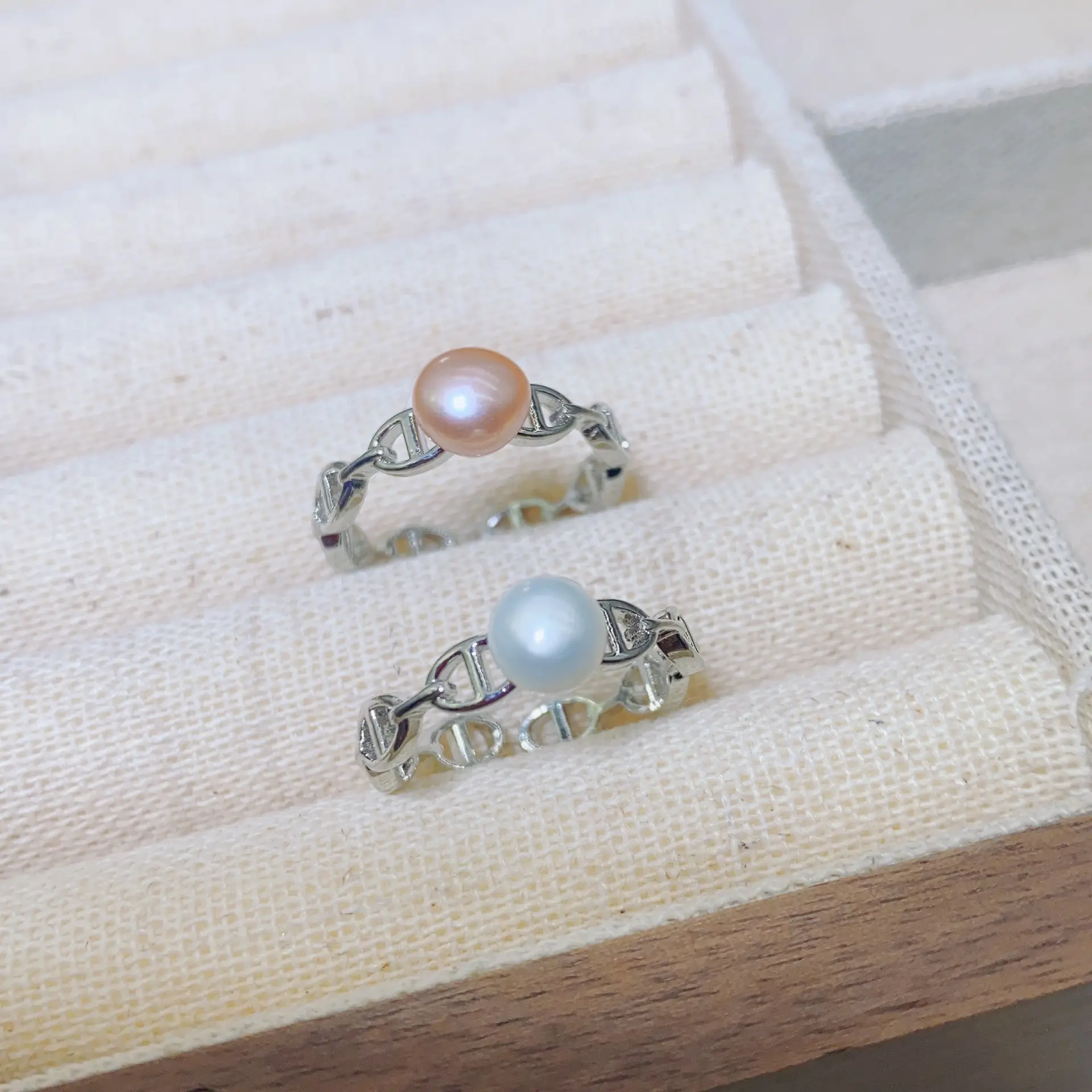 18K Gold Plated Pearl Ring Adjustable Female Niche Design — feature 9