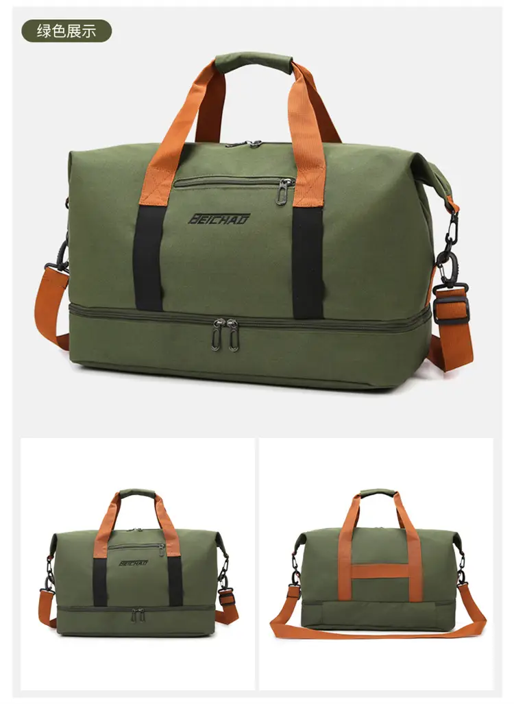 Crossbody Yoga Fitness Bag Large Capacity Dry Wet Separated — feature 26